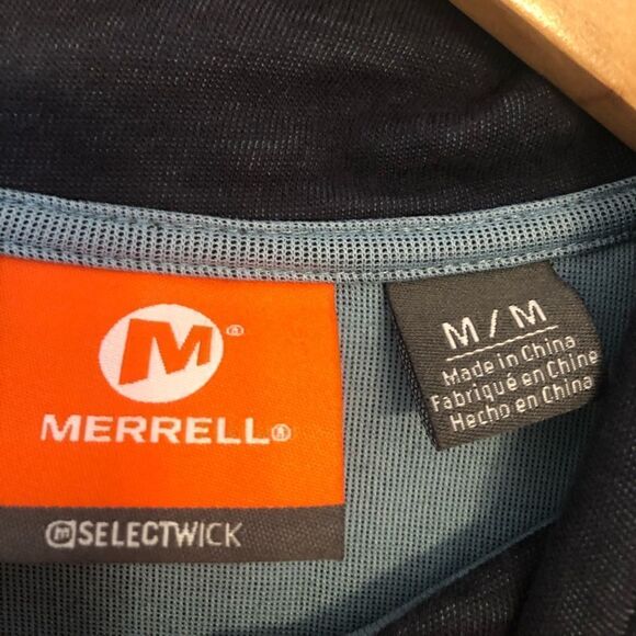 MERREL Selectwick 3/4 Zip Navy Sweater Medium - Picture 5 of 15